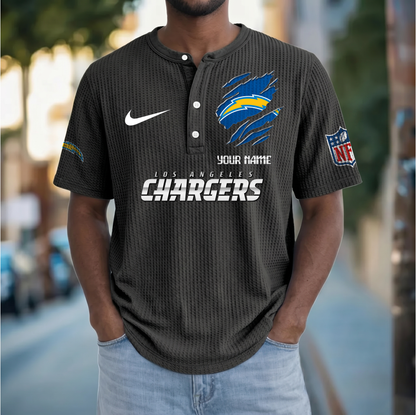 PREMIUM NFL  X  LAC Crew neck button Henry Shirt Limited Editions NDT VHM 230426