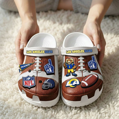 PREMIUM NFL X LAR CLOGS WITH CHARMS NDT NHM