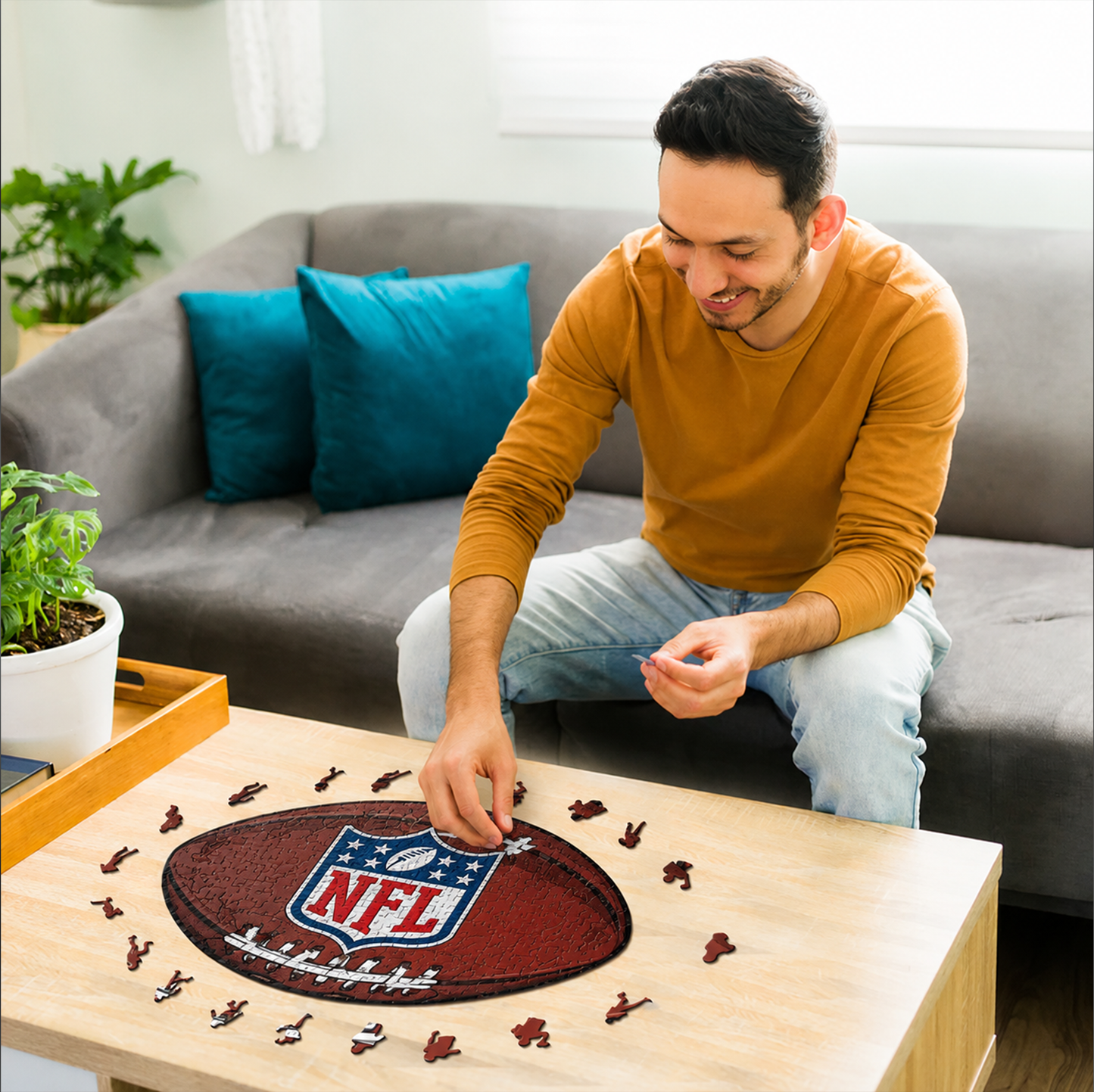 PREMIUM NFL X LVR 3D Platinum Wooden Puzzle  Gift For Fan Limited Editions NDT VHM 030626