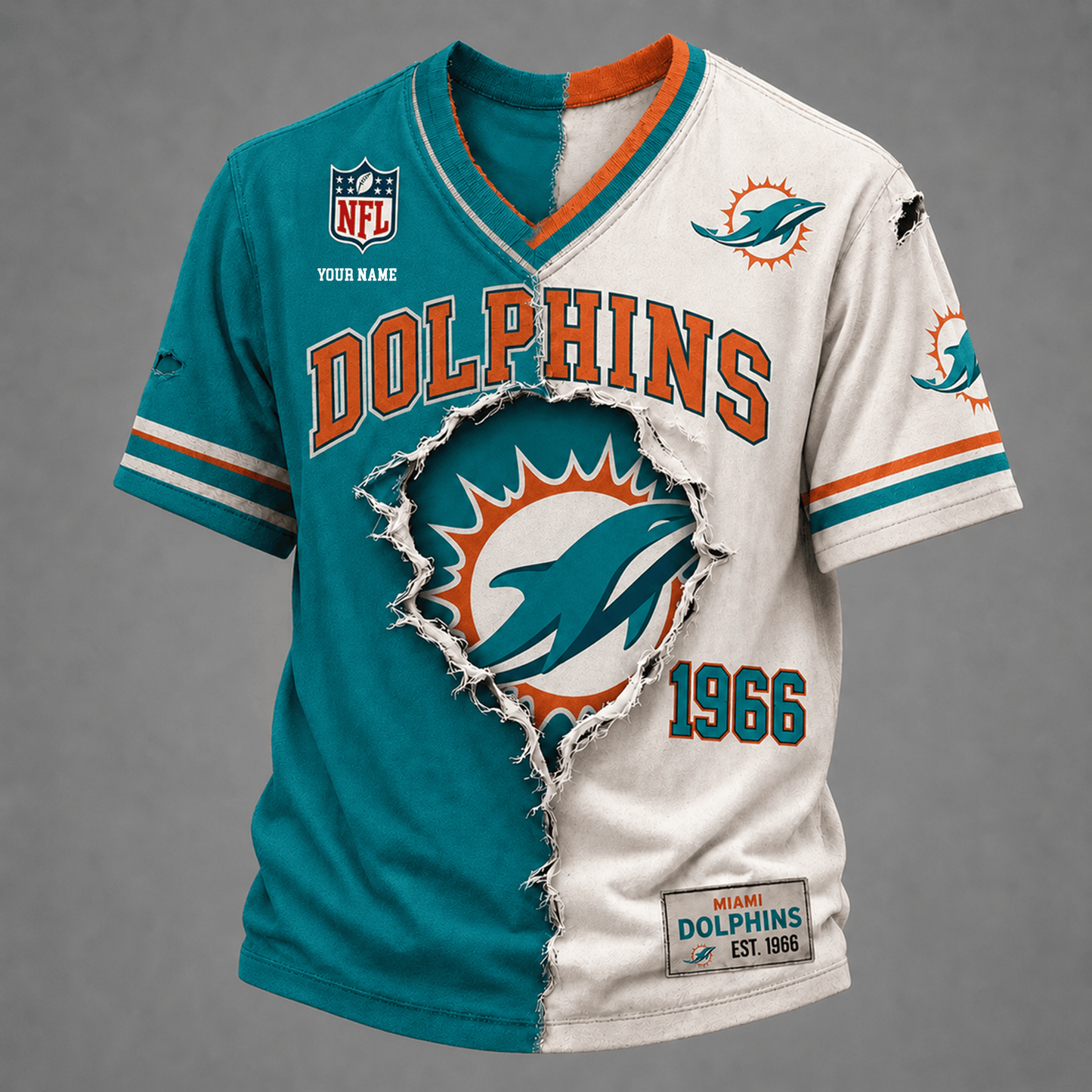 PREMIUM NFL X MD GAME DAY  V-Neck T Shirt FOR SUMMER HOLIDAY NDT VHM 050626