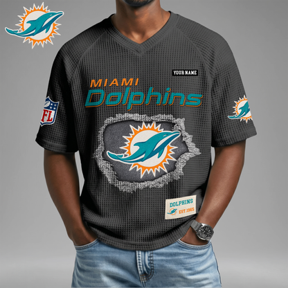 PREMIUM NFL X MD Game Day Waffle V-neck T-shirt 110626