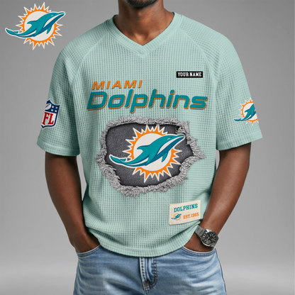 PREMIUM NFL X MD Game Day Waffle V-neck T-shirt 110626