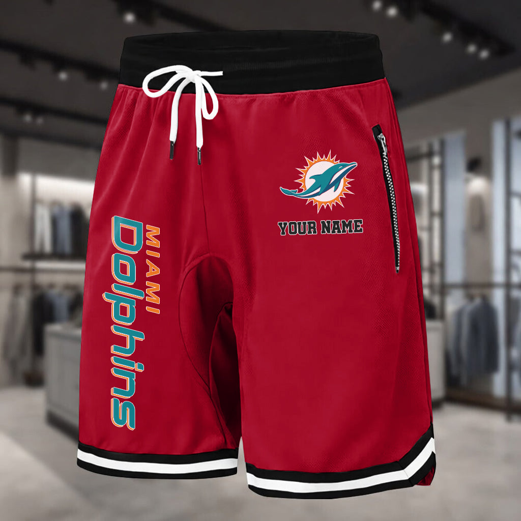 PREMIUM NFL X MIA Summer Fitness Breathable Basketball Shorts NDT LVH 60426