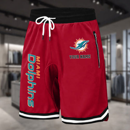 PREMIUM NFL X MIA Summer Fitness Breathable Basketball Shorts NDT LVH 60426