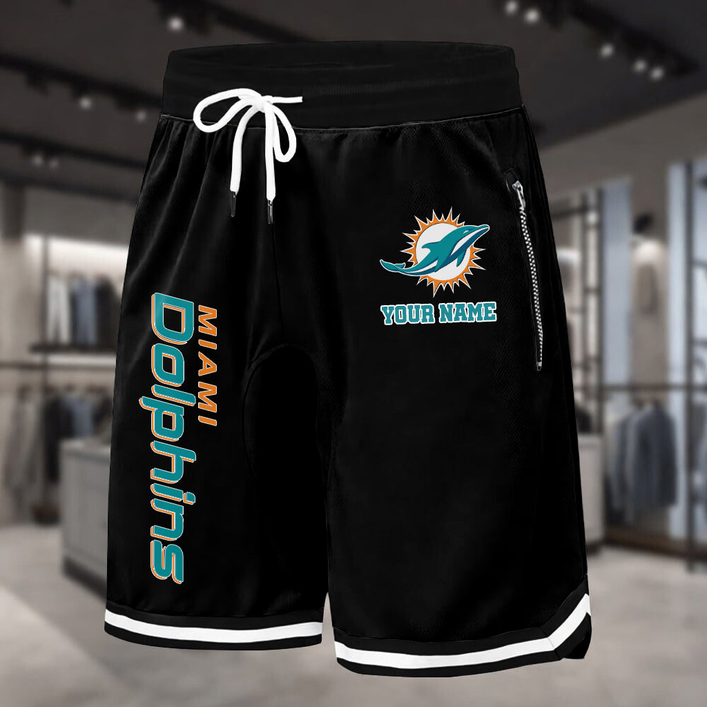 PREMIUM NFL X MIA Summer Fitness Breathable Basketball Shorts NDT LVH 230426
