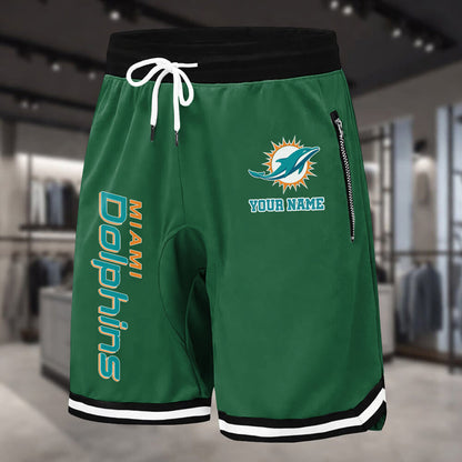 PREMIUM NFL X MIA Summer Fitness Breathable Basketball Shorts NDT LVH 230426
