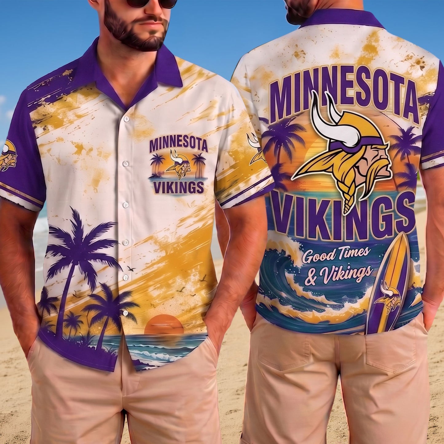 PREMIUM NFL X MIN LUXURY BEACH VIBES TEAM HAWAIIAN SHIRT 020726