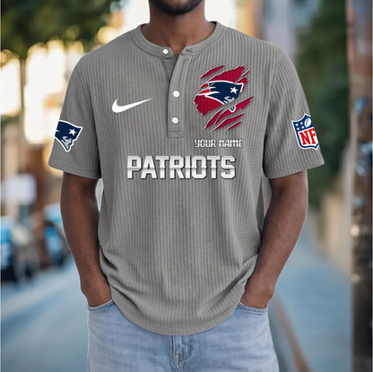 PREMIUM NFL  X  NEP Crew neck button Henry Shirt Limited Editions NDT VHM 230426