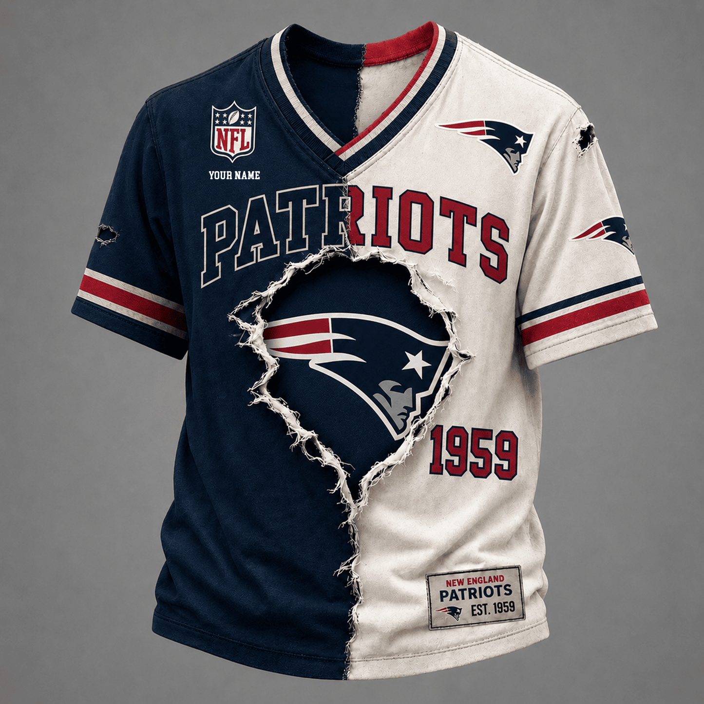 PREMIUM NFL X NEP GAME DAY  V-Neck T Shirt FOR SUMMER HOLIDAY NDT VHM 050626