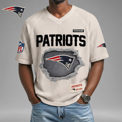 PREMIUM NFL X NEP Game Day Waffle V-neck T-shirt 110626