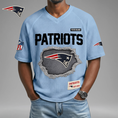 PREMIUM NFL X NEP Game Day Waffle V-neck T-shirt 110626