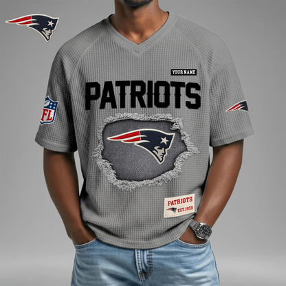 PREMIUM NFL X NEP Game Day Waffle V-neck T-shirt 110626