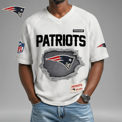 PREMIUM NFL X NEP Game Day Waffle V-neck T-shirt 110626