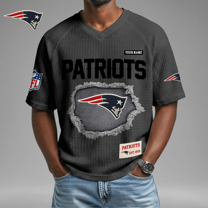 PREMIUM NFL X NEP Game Day Waffle V-neck T-shirt 110626