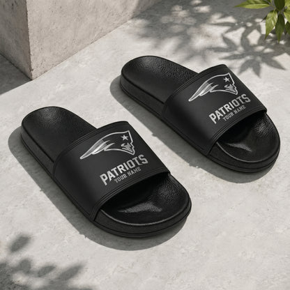 PREMIUM NFL X NEP New Black Slippers All Size Custom Name FOR SUMMER HOLIDAY NDT VHM 160626