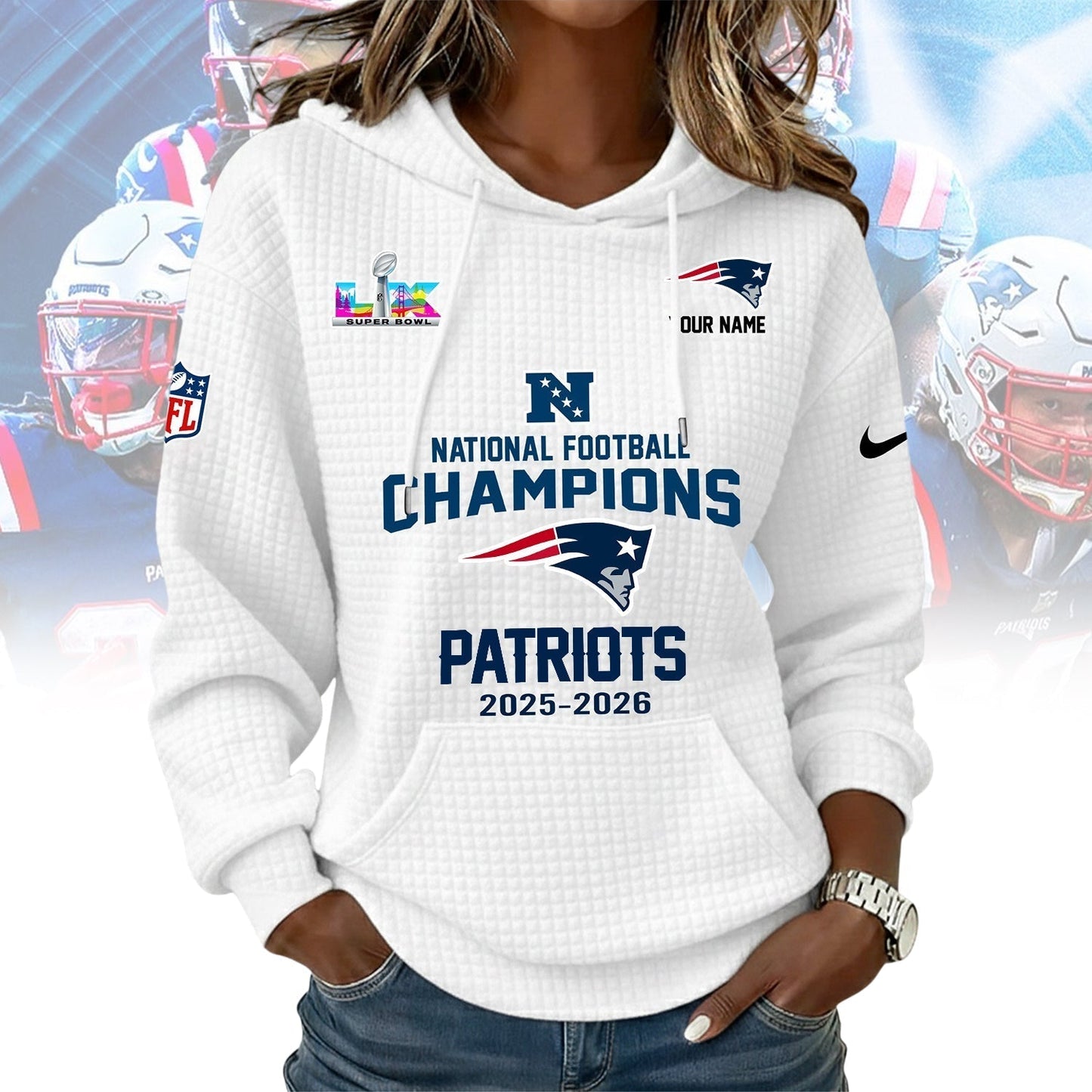 PREMIUM NFL X NEWPAT WOMEN WAFFLE FOR CHAMPIONSHIP NDT NHM