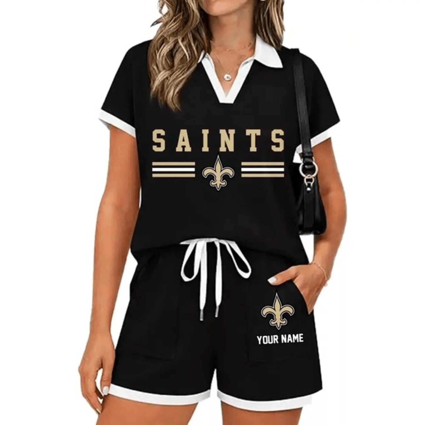 PREMIUM NFL X NO Retro Athletic Contrast Polo Set FOR SUMMER HOLIDAY NDT NHM 100626