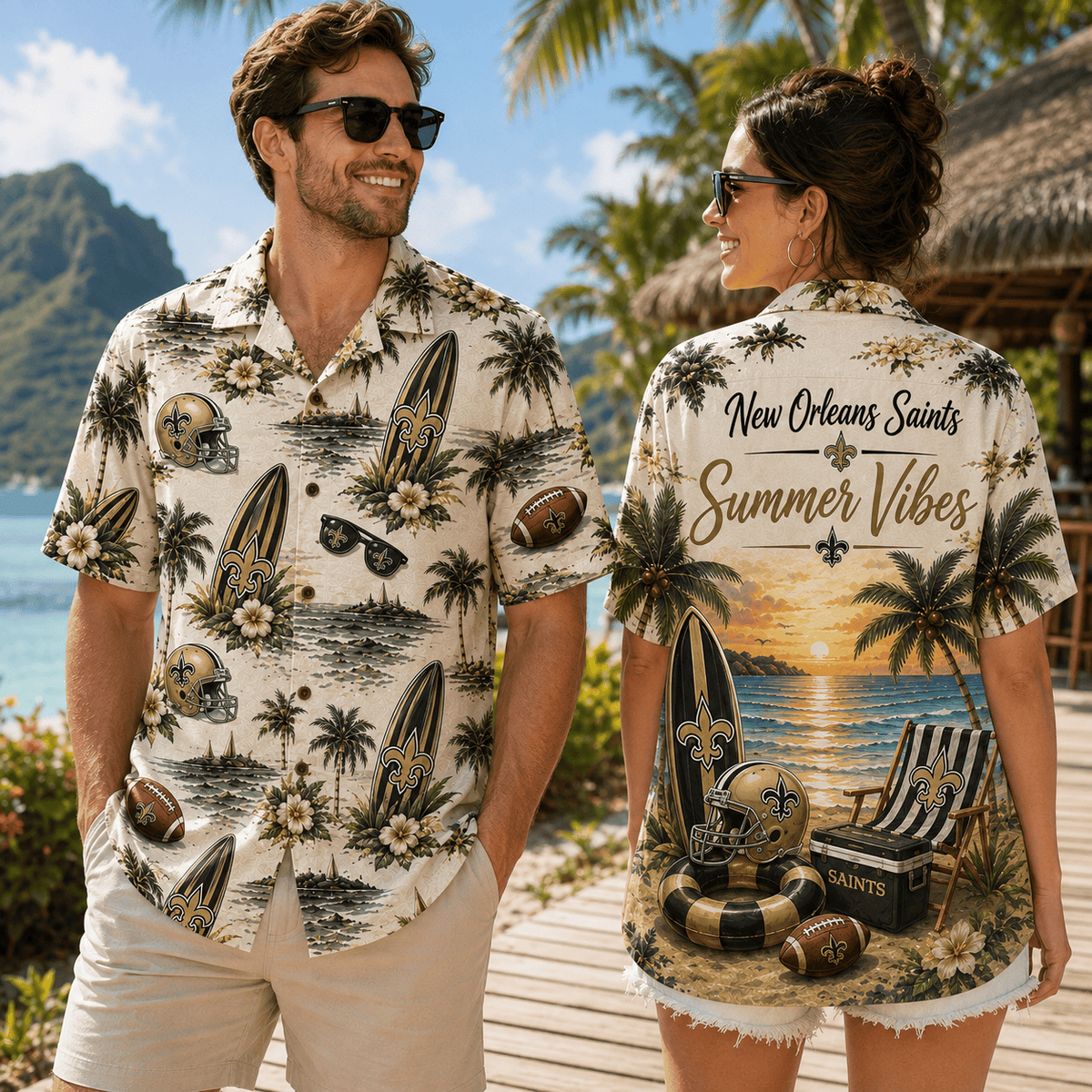 PREMIUM NFL X NO Summer Vibes Premium Hawaiian Shirt Limited Edition NDT NHM 100626