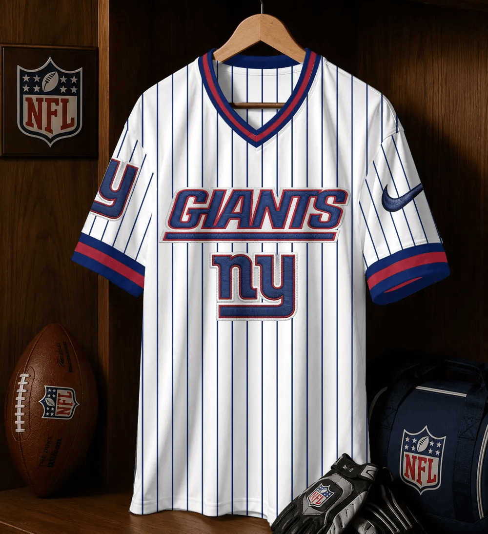 PREMIUM NFL X NYG CHARGER Casual Loose V neck Jersey NDT NHM 230526