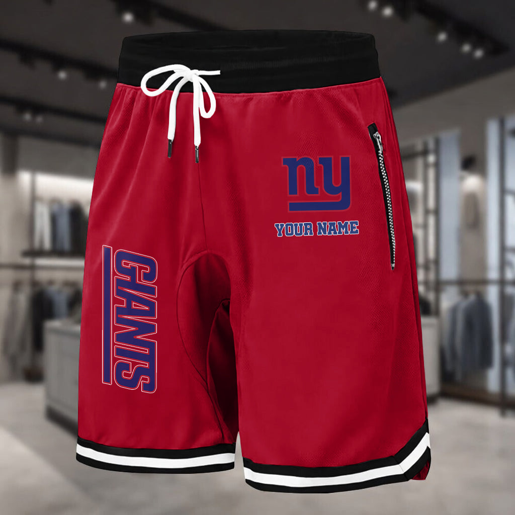 PREMIUM NFL X NYG Summer Fitness Breathable Basketball Shorts NDT LVH 60426