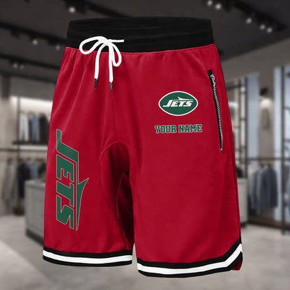 PREMIUM NFL X NYJ Summer Fitness Breathable Basketball Shorts NDT LVH 60426