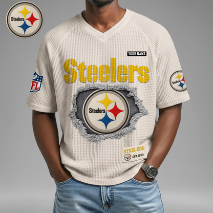 PREMIUM NFL X PS Game Day Waffle V-neck T-shirt 110626