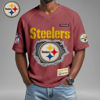 PREMIUM NFL X PS Game Day Waffle V-neck T-shirt 110626