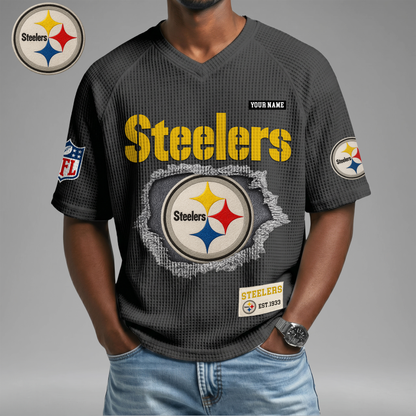 PREMIUM NFL X PS Game Day Waffle V-neck T-shirt 110626