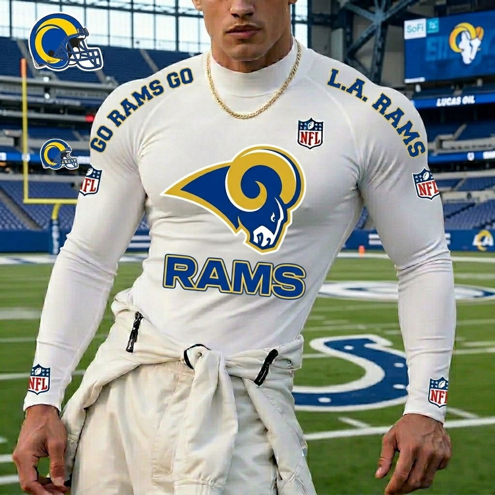 PREMIUM NFL X RAM High Neck Long Sleeved Sports NDT LVH 280526