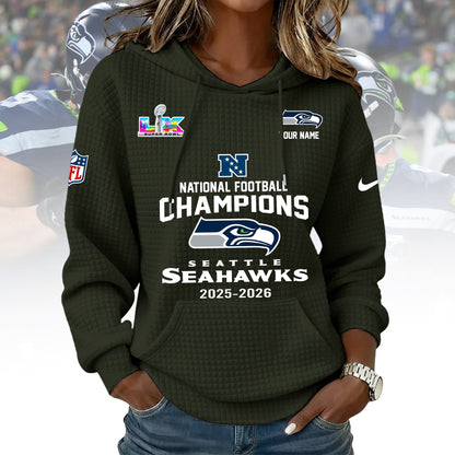PREMIUM NFL X SEAHAW WOMEN WAFFLE FOR CHAMPIONSHIP NDT NHM