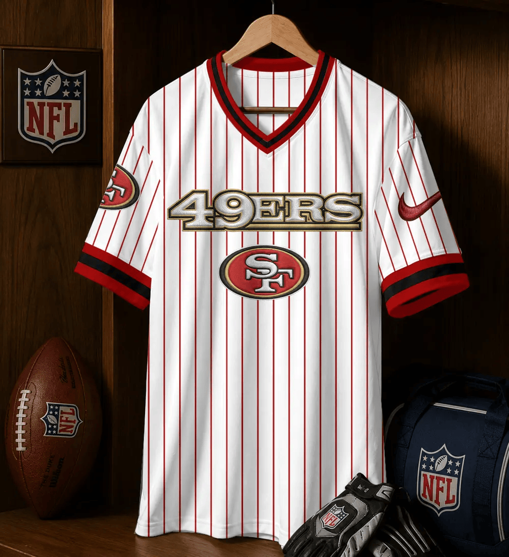 PREMIUM NFL X SF CHARGER Casual Loose V neck Jersey NDT NHM 230526