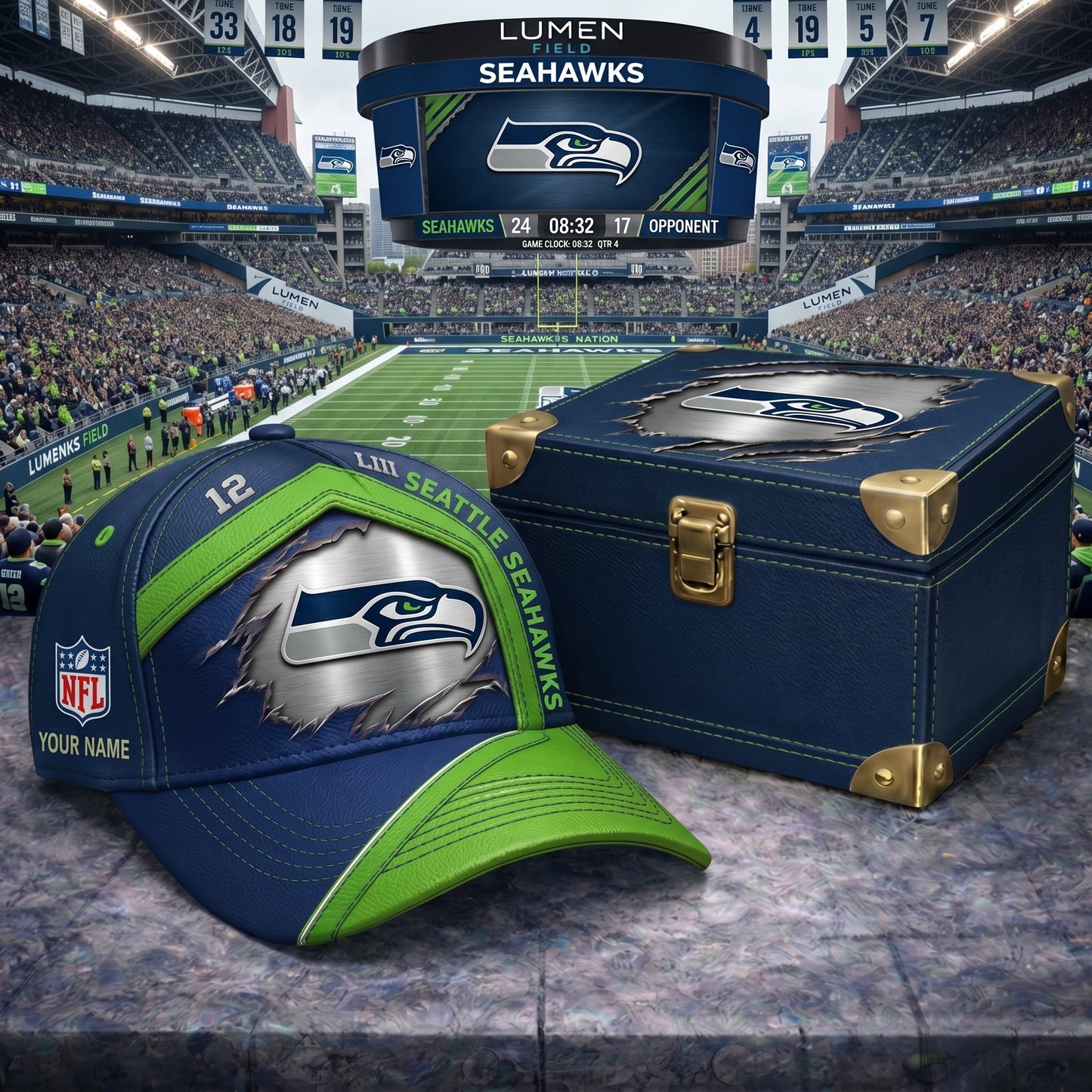 PREMIUM NFL X SS CRACK CUSTOME NAME HAT LIMITED EDITIONS NDT VHM 220426