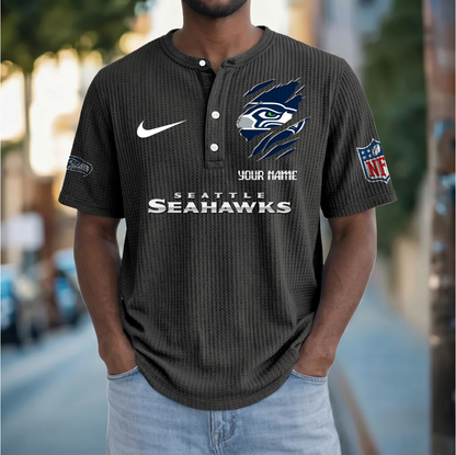 PREMIUM NFL  X  SS Crew neck button Henry Shirt Limited Editions NDT VHM 230426