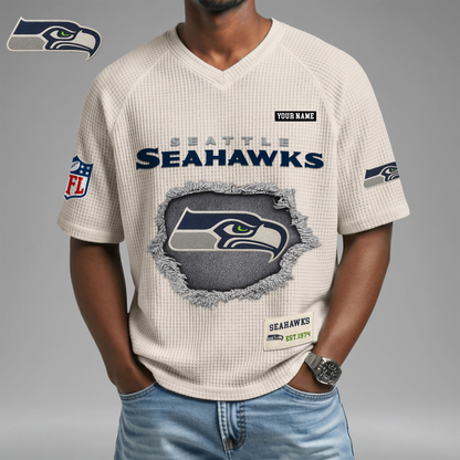 PREMIUM NFL X SS Game Day Waffle V-neck T-shirt 110626