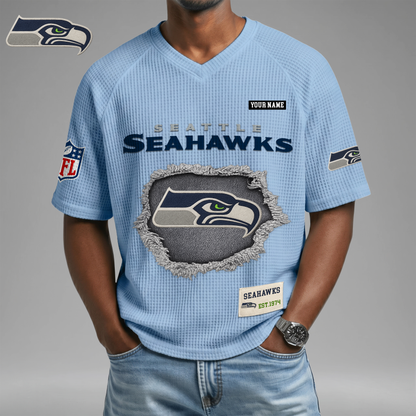PREMIUM NFL X SS Game Day Waffle V-neck T-shirt 110626