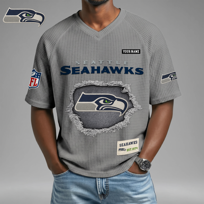 PREMIUM NFL X SS Game Day Waffle V-neck T-shirt 110626
