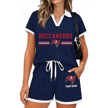 PREMIUM NFL X TB Retro Athletic Contrast Polo Set FOR SUMMER HOLIDAY NDT NHM 100626