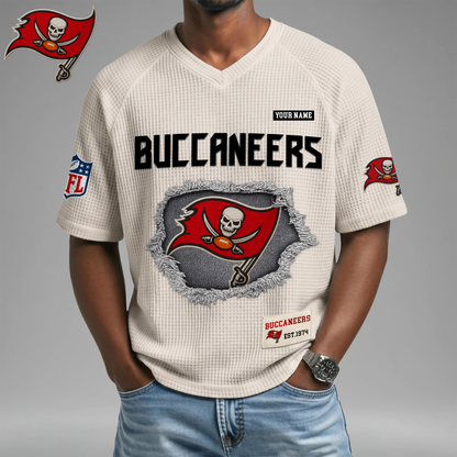 PREMIUM NFL X TBB Game Day Waffle V-neck T-shirt 110626