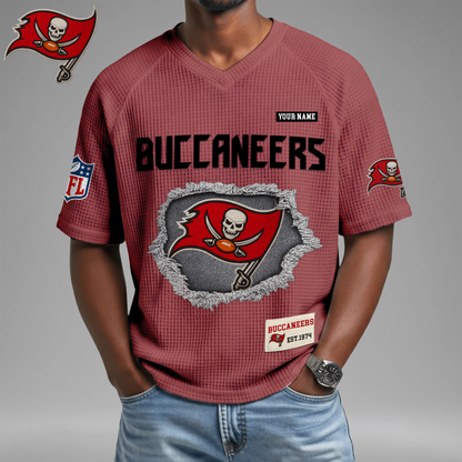 PREMIUM NFL X TBB Game Day Waffle V-neck T-shirt 110626