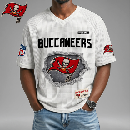 PREMIUM NFL X TBB Game Day Waffle V-neck T-shirt 110626
