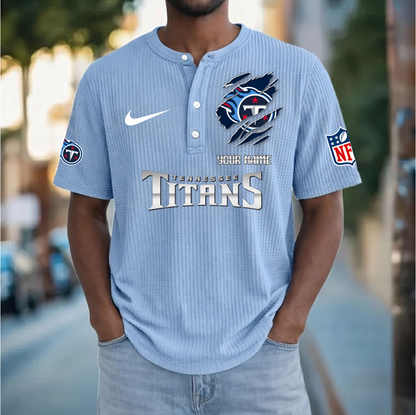 PREMIUM NFL  X  TT Crew neck button Henry Shirt Limited Editions NDT VHM 230426