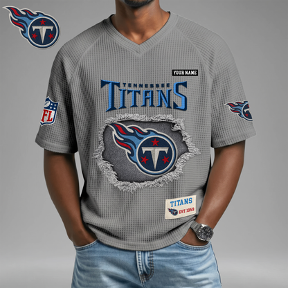 PREMIUM NFL X TT Game Day Waffle V-neck T-shirt 110626