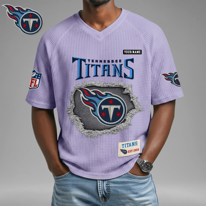 PREMIUM NFL X TT Game Day Waffle V-neck T-shirt 110626