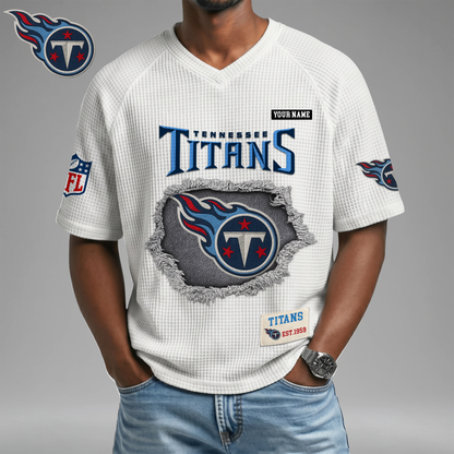 PREMIUM NFL X TT Game Day Waffle V-neck T-shirt 110626