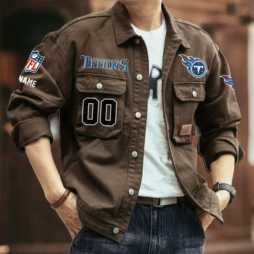 PREMIUM NFL X TT Men's Denim Autumn Jackets NDT VHM 090626