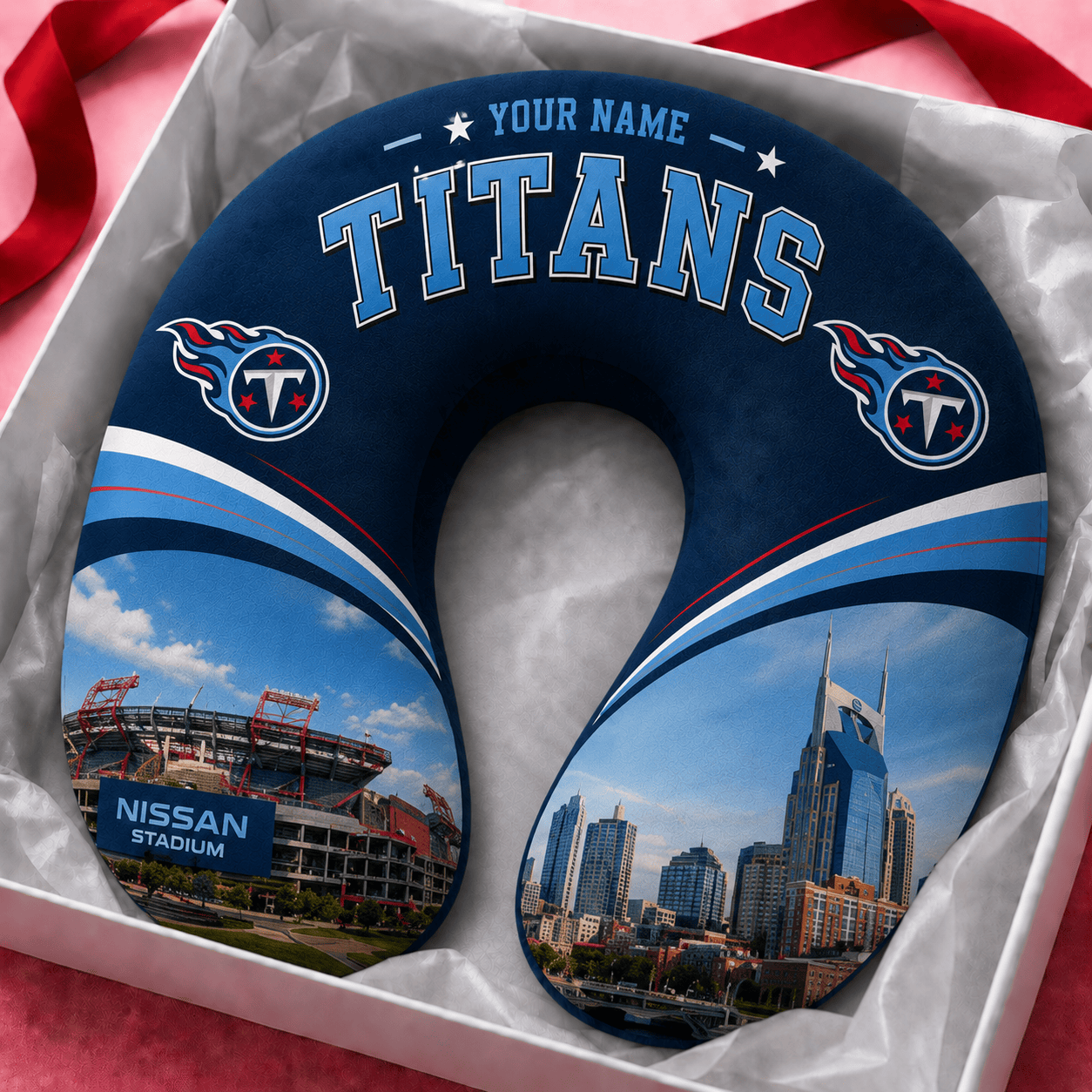 PREMIUM NFL  X TT Special New Neck Pillow Custom  Name  100626