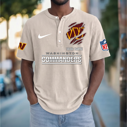 PREMIUM NFL  X  WC Crew neck button Henry Shirt Limited Editions NDT VHM 230426
