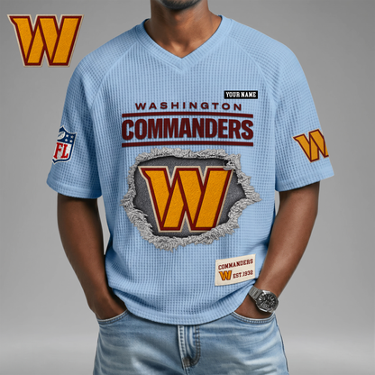 PREMIUM NFL X WC Game Day Waffle V-neck T-shirt 110626