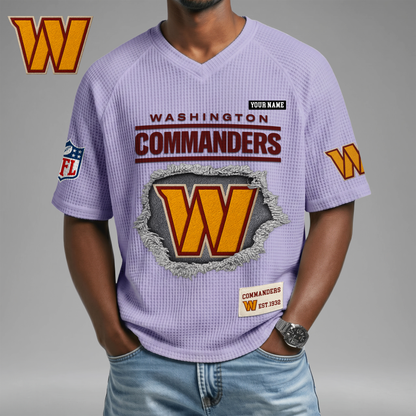 PREMIUM NFL X WC Game Day Waffle V-neck T-shirt 110626