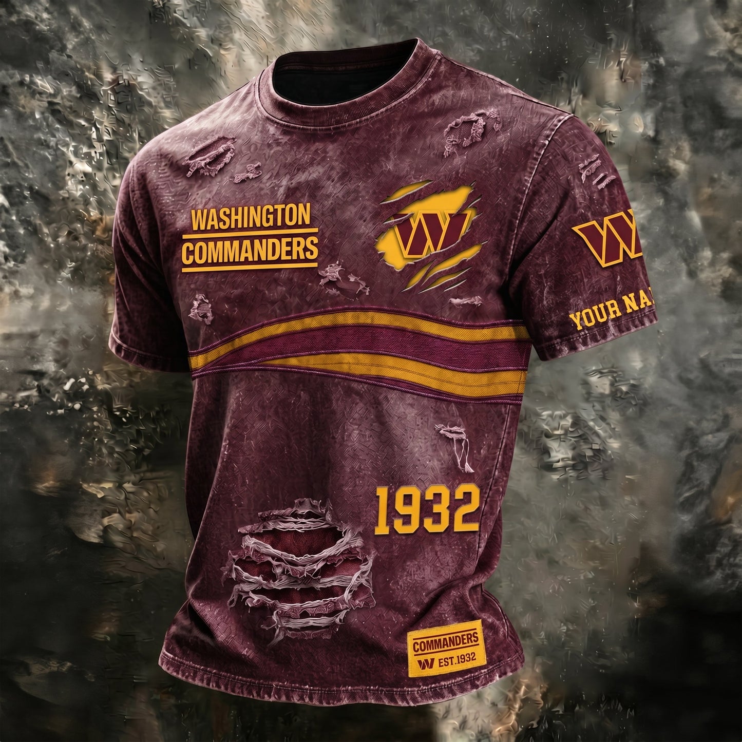 PREMIUM NFL X WC Streetwear & Edgy CUSTOME NAME SHIRT 120626